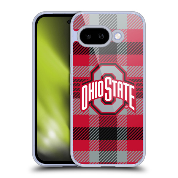 Ohio State University Logo Plaid Soft Gel Case for Google Pixel 9A
