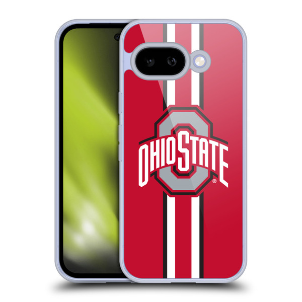 Ohio State University Logo Stripes Soft Gel Case for Google Pixel 9A