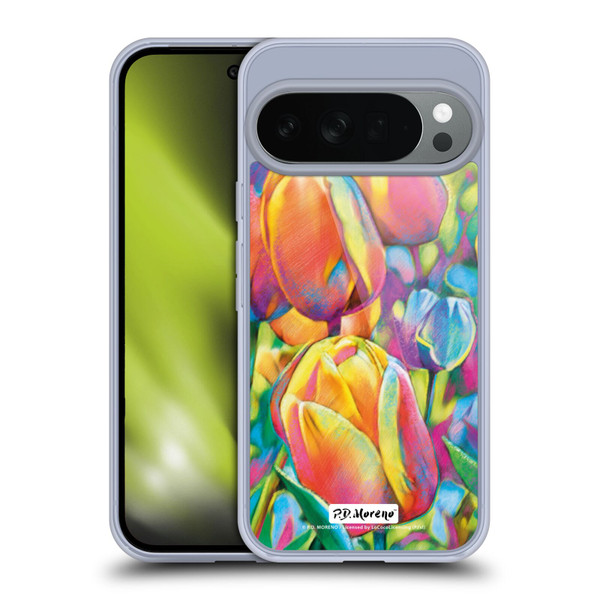 P.D. Moreno Assorted Design Tulips Soft Gel Case for Google Pixel 10