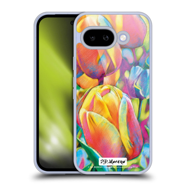P.D. Moreno Assorted Design Tulips Soft Gel Case for Google Pixel 9A