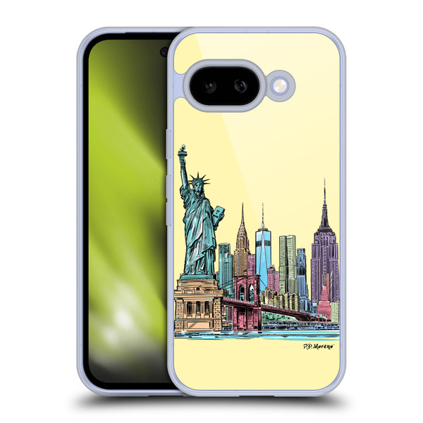 P.D. Moreno City Sketches NYC Soft Gel Case for Google Pixel 9A