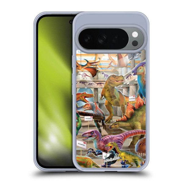 P.D. Moreno Dinosaur Scene Museum Soft Gel Case for Google Pixel 10