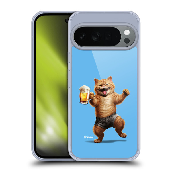 P.D. Moreno Furry Fun Artwork Cat Beer Soft Gel Case for Google Pixel 10