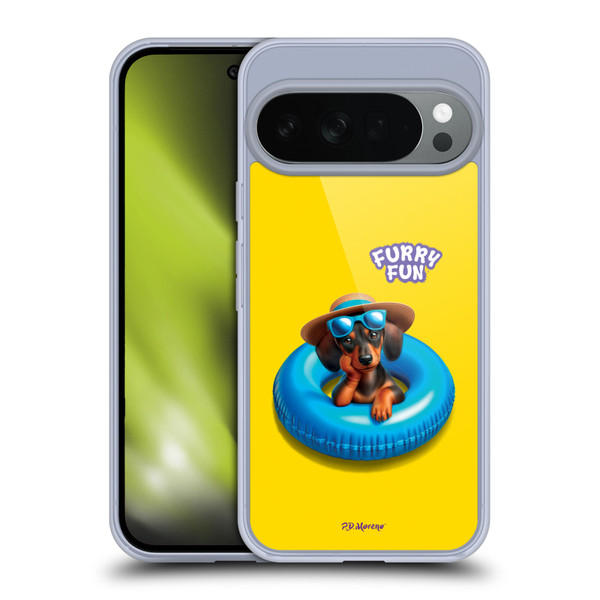 P.D. Moreno Furry Fun Artwork Dachshund Soft Gel Case for Google Pixel 10