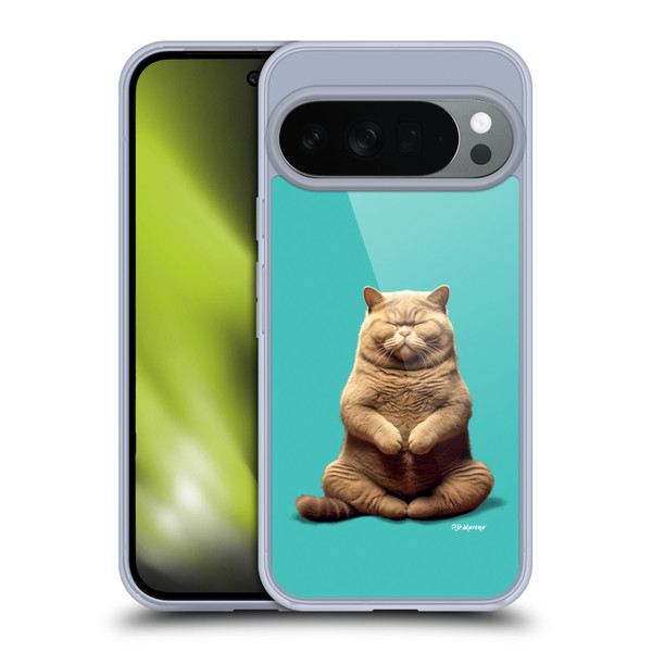 P.D. Moreno Furry Fun Artwork Sitting Cat Soft Gel Case for Google Pixel 10