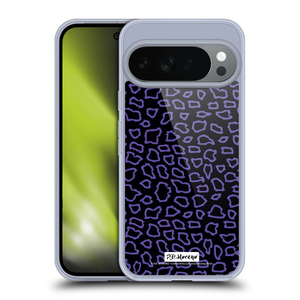 P.D. Moreno Patterns Black Purple Soft Gel Case for Google Pixel 10
