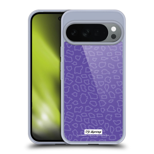 P.D. Moreno Patterns Purple Leopard Soft Gel Case for Google Pixel 10