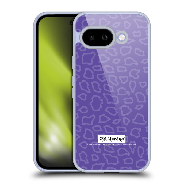 P.D. Moreno Patterns Purple Leopard Soft Gel Case for Google Pixel 9A