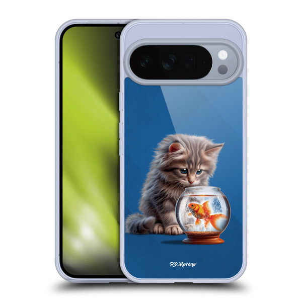 P.D. Moreno Play Cat Artwork Goldfish Soft Gel Case for Google Pixel 10 Pro XL