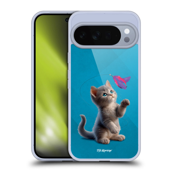 P.D. Moreno Play Cat Artwork Toy Feather Soft Gel Case for Google Pixel 10 Pro XL