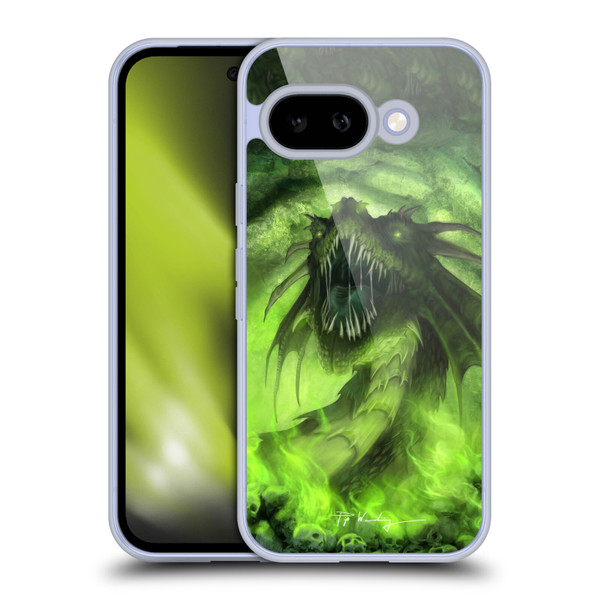 Piya Wannachaiwong Black Dragons Among Skulls Soft Gel Case for Google Pixel 9A