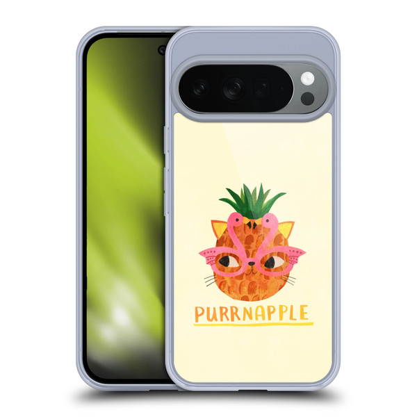 Planet Cat Puns Purrnapple Soft Gel Case for Google Pixel 10