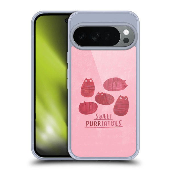 Planet Cat Puns Sweet Purrtatoes Soft Gel Case for Google Pixel 10