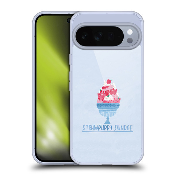 Planet Cat Puns Strawpurry Sundae Soft Gel Case for Google Pixel 10 Pro XL