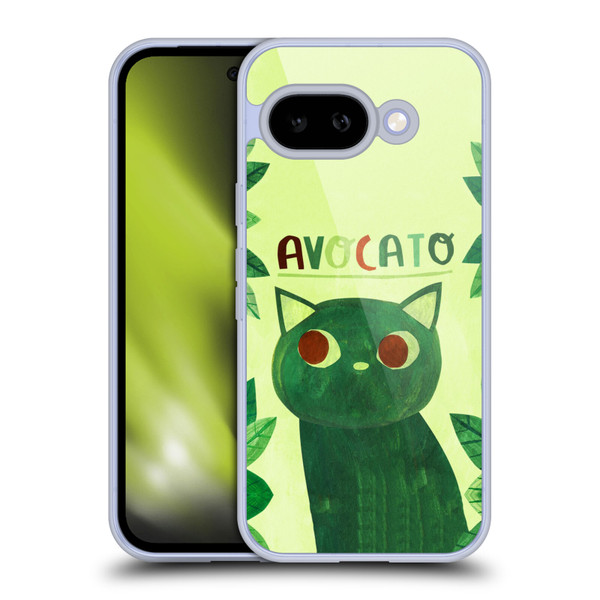 Planet Cat Puns Avocato Soft Gel Case for Google Pixel 9A