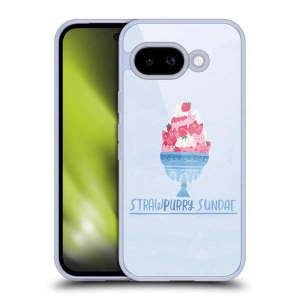Planet Cat Puns Strawpurry Sundae Soft Gel Case for Google Pixel 9A