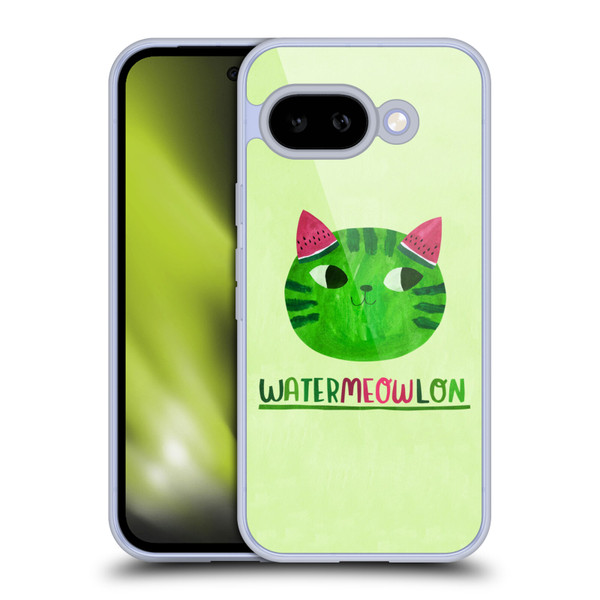 Planet Cat Puns Watermeowlon Soft Gel Case for Google Pixel 9A