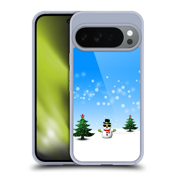 PLdesign Christmas Cool Snowman Soft Gel Case for Google Pixel 10