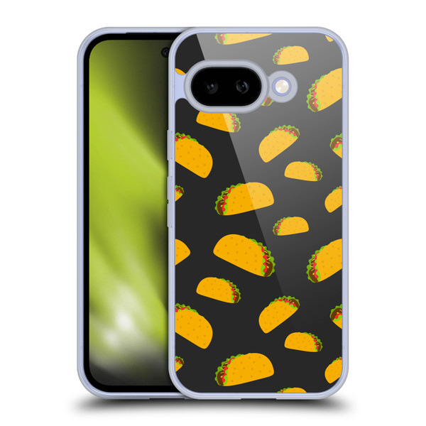 PLdesign Food Patterns Cool Fun Taco Soft Gel Case for Google Pixel 9A