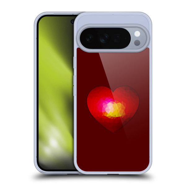 PLdesign Geometric Burning Heart Soft Gel Case for Google Pixel 10 Pro XL