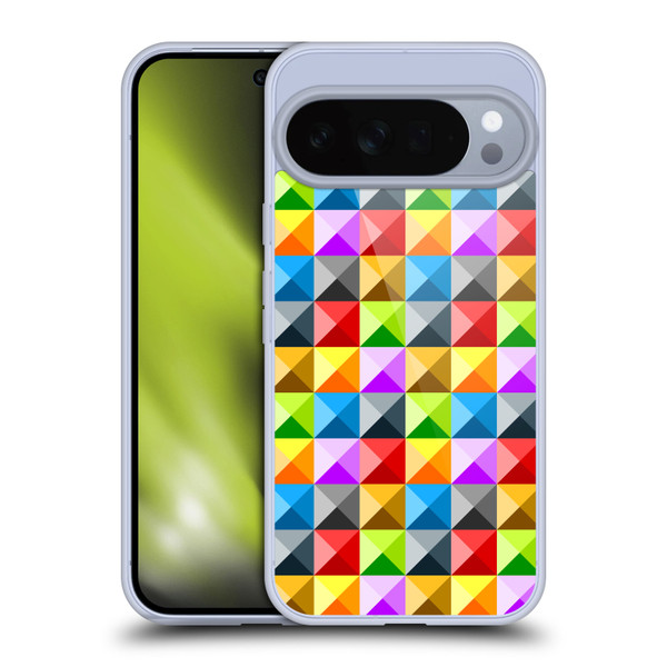 PLdesign Geometric Colourful Quarter Soft Gel Case for Google Pixel 10 Pro XL