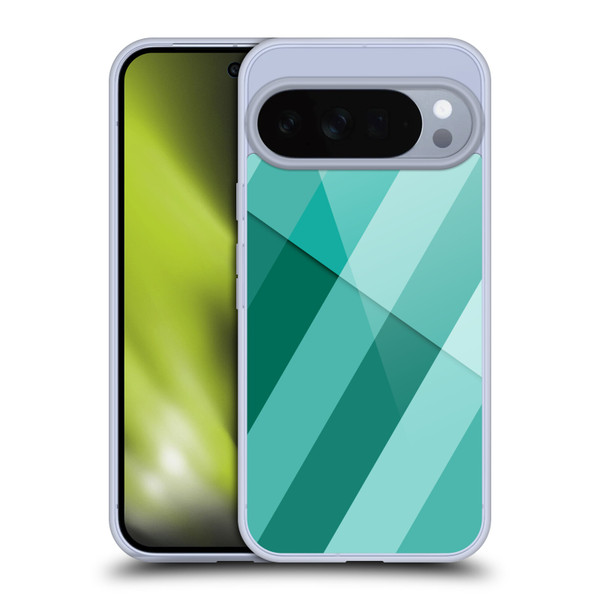PLdesign Geometric Cyan Modern Soft Gel Case for Google Pixel 10 Pro XL