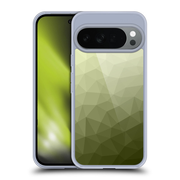 PLdesign Geometric Patterns Army Green Gradient Mesh Soft Gel Case for Google Pixel 10