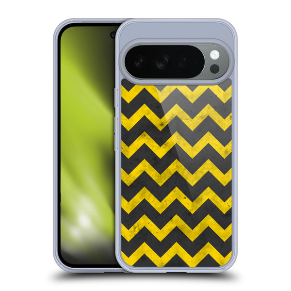 PLdesign Geometric Patterns Yellow Gray Vintage Soft Gel Case for Google Pixel 10