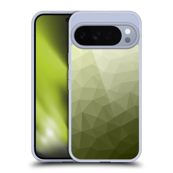 PLdesign Geometric Patterns Army Green Gradient Mesh Soft Gel Case for Google Pixel 10 Pro XL