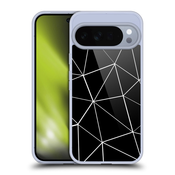 PLdesign Geometric Patterns Black Triangles White Lines Soft Gel Case for Google Pixel 10 Pro XL