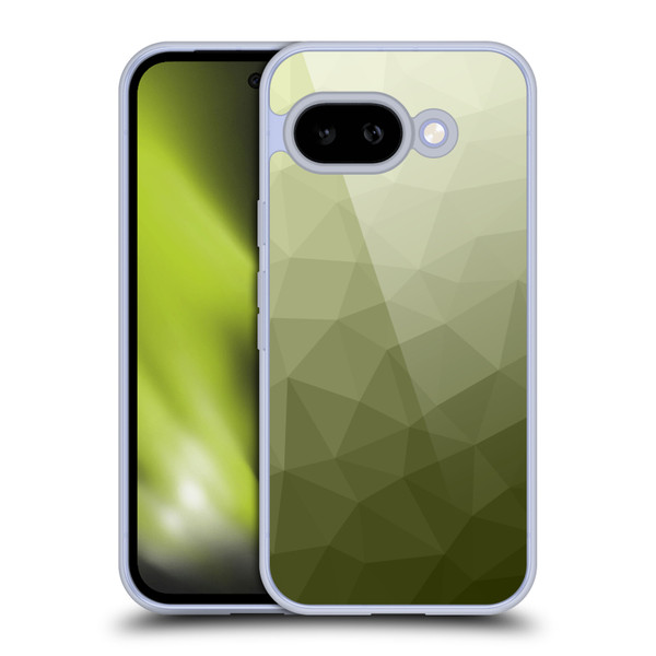 PLdesign Geometric Patterns Army Green Gradient Mesh Soft Gel Case for Google Pixel 9A