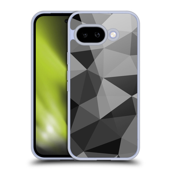 PLdesign Geometric Patterns Dark Gray Mesh Soft Gel Case for Google Pixel 9A