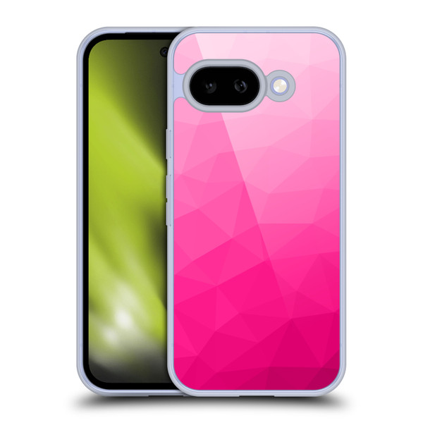 PLdesign Geometric Patterns Hot Pink Gradient Mesh Soft Gel Case for Google Pixel 9A
