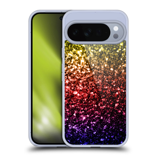 PLdesign Glitter Sparkles Rainbow Soft Gel Case for Google Pixel 10 Pro XL