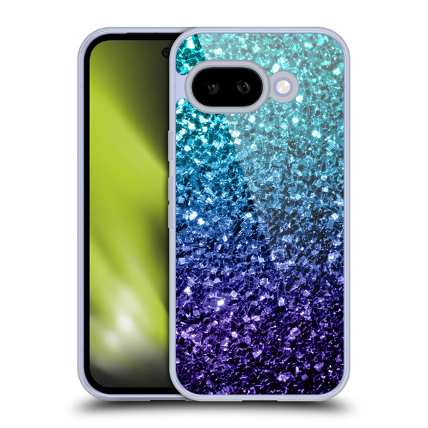 PLdesign Glitter Sparkles Aqua Blue Soft Gel Case for Google Pixel 9A