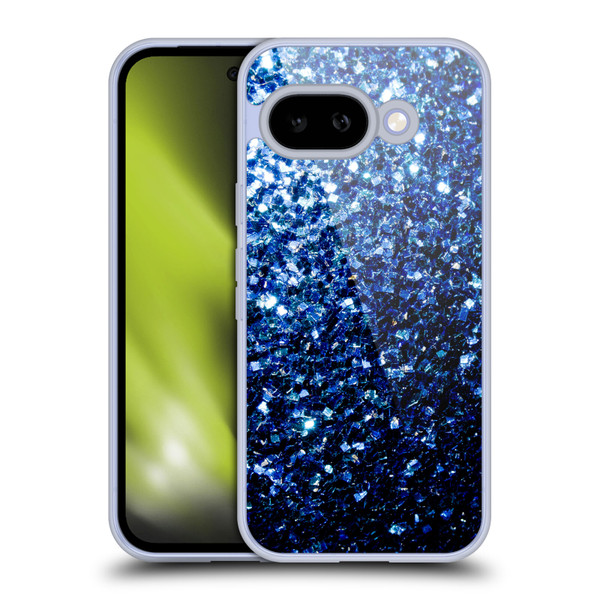 PLdesign Glitter Sparkles Dark Blue Soft Gel Case for Google Pixel 9A