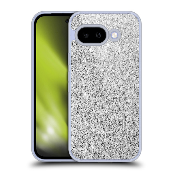 PLdesign Glitter Sparkles Silver Soft Gel Case for Google Pixel 9A