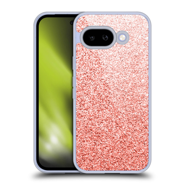 PLdesign Sparkly Coral Light Pink Soft Gel Case for Google Pixel 9A