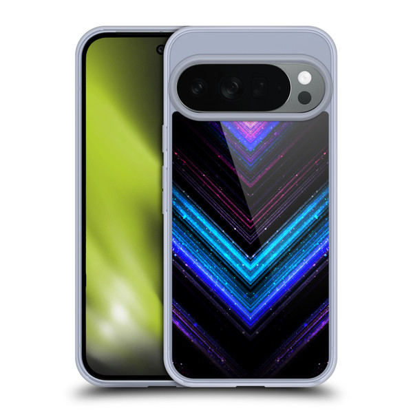 PLdesign Sparkly Metallic Blue And Purple Soft Gel Case for Google Pixel 10