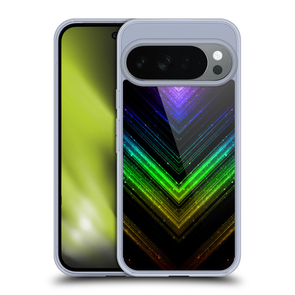PLdesign Sparkly Metallic Rainbow Soft Gel Case for Google Pixel 10