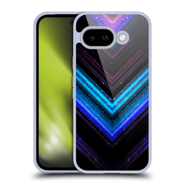 PLdesign Sparkly Metallic Blue And Purple Soft Gel Case for Google Pixel 9A