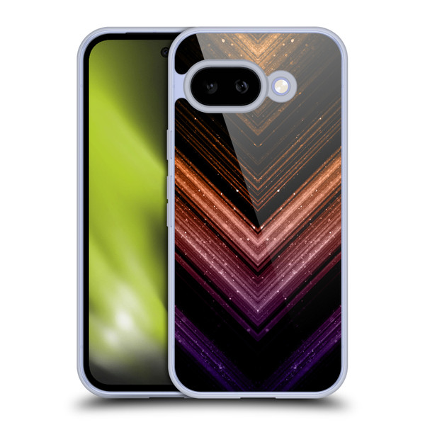 PLdesign Sparkly Metallic Orange And Purple Soft Gel Case for Google Pixel 9A