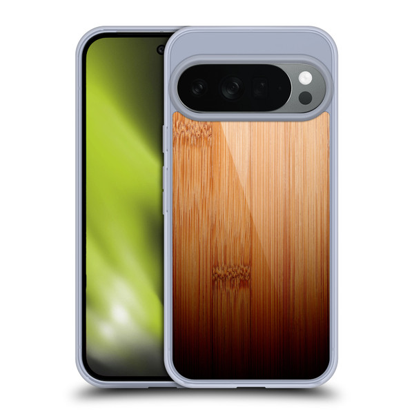 PLdesign Wood Prints Bamboo Burnt Ombre Soft Gel Case for Google Pixel 10