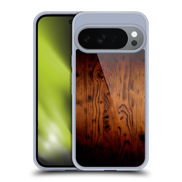 PLdesign Wood Prints Rustic Vintage Brown Burnt Soft Gel Case for Google Pixel 10