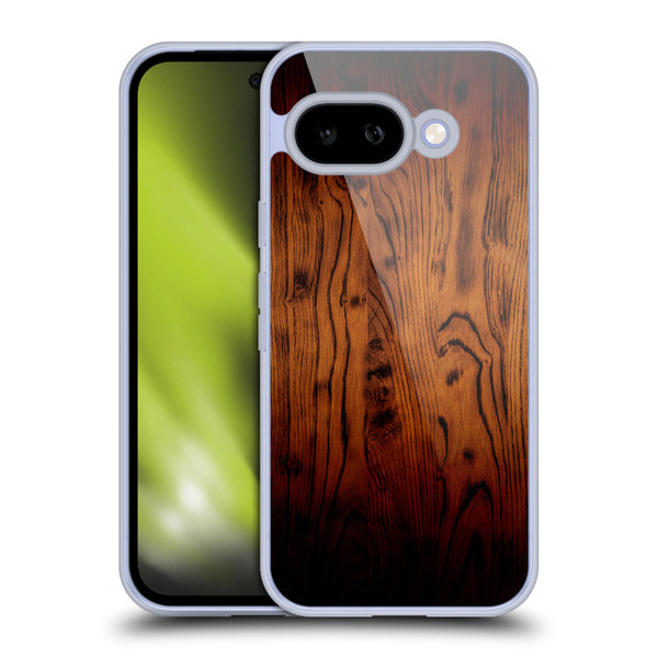 PLdesign Wood Prints Rustic Vintage Brown Burnt Soft Gel Case for Google Pixel 9A
