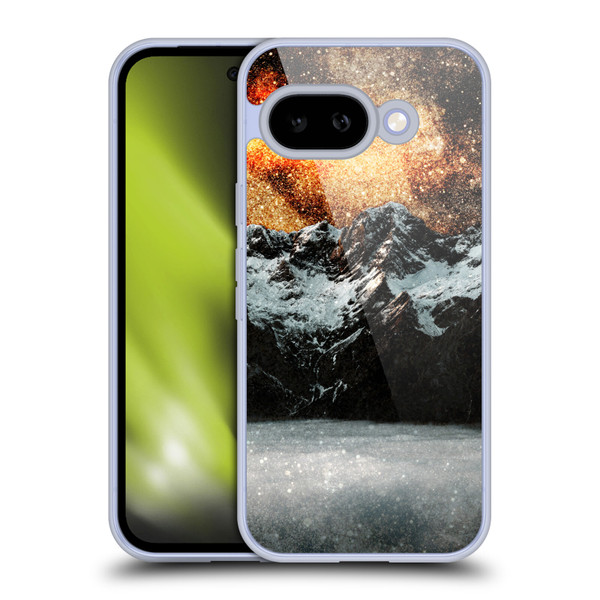 Patrik Lovrin Dreams Vs Reality Burning Galaxy Above Mountains Soft Gel Case for Google Pixel 9A