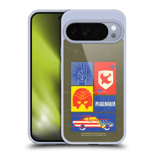 Peacemaker: Television Series Graphics Icons Soft Gel Case for Google Pixel 10 Pro XL