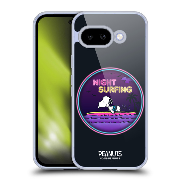Peanuts Snoopy Aloha Disco Night Surfer Soft Gel Case for Google Pixel 9A