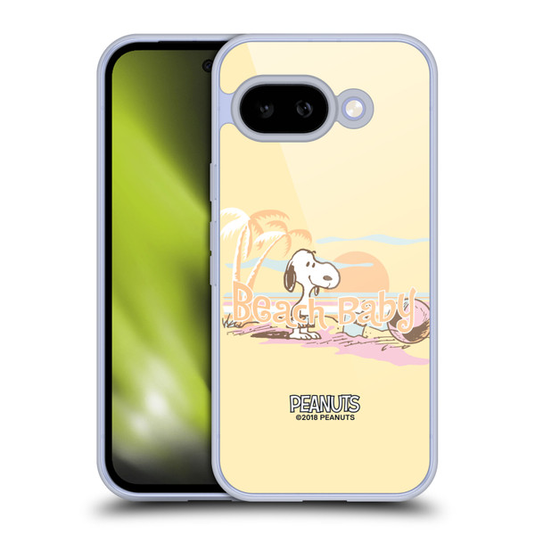 Peanuts Beach Snoopy Sunset Soft Gel Case for Google Pixel 9A