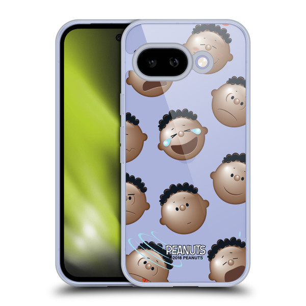 Peanuts Character Patterns Head Emotions Soft Gel Case for Google Pixel 9A